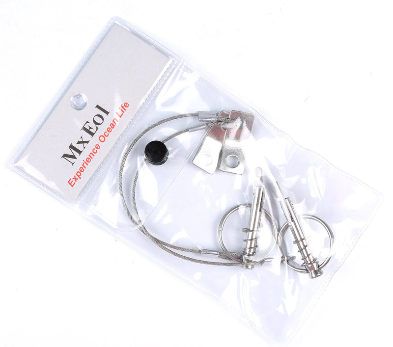 [AUSTRALIA] - Mxeol Stainless Steel Boat Pins w/Drop Cam & Spring 1/4" x 1" Grip Lanyard Prevents Loss 
