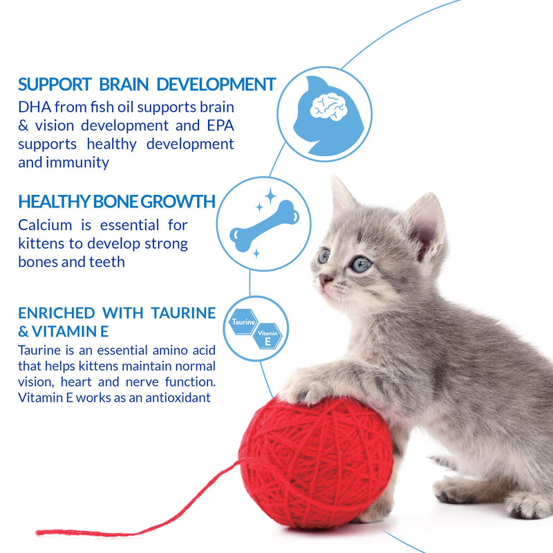 INABA Churu for Kittens, Grain-Free Creamy, Purée Lickable Cat Treats with DHA, EPA, Vitamin E & Taurine, 0.5 Ounces Each, 24 Tubes (4 per Pack) Tuna Recipe - BeesActive Australia