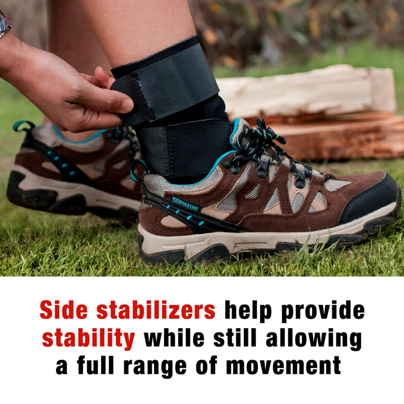 ACE Brand Deluxe Ankle Stabilizer, Adjustable, Black, 1/Pack Deluxe Stabilizer - BeesActive Australia