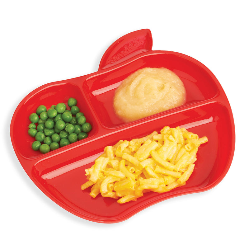 Munchkin Weaning Set, Includes 3x Stay Put Suction Bowls, 3x Little Apple Divided Plates & 6x Soft Tip Spoons - BeesActive Australia