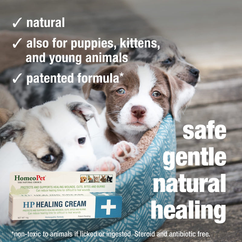 HomeoPet HP Healing Cream, Natural Support for Pet Wound Healing, 14 Grams - BeesActive Australia