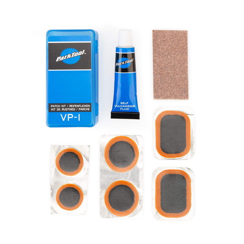 Park Tool VP-1 Vulcanizing Patch Kit for for Bicycle Tube Repair - Set of 6 Patches & Adhesive - BeesActive Australia