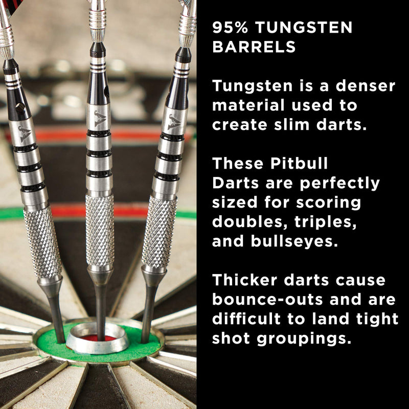 Viper Blitz 95% Tungsten Steel Tip Darts with Storage/Travel Case 24 Grams - BeesActive Australia