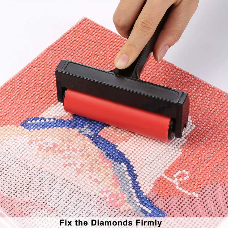 Suptikes 22 Pieces 5D Diamonds Painting Tools and Accessories Kits with Diamond Painting Roller and Diamond Embroidery Box for Diamond Painting Art Red - BeesActive Australia