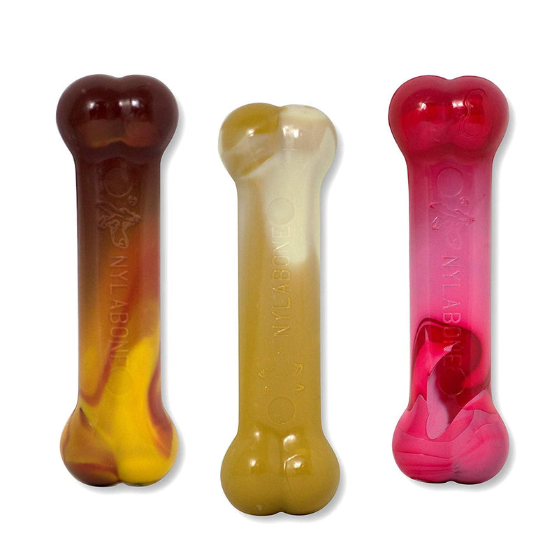 Nylabone Flavor Frenzy Power Chew Triple Pack Chili Cheese Dog, Popcorn & Cherry - BeesActive Australia