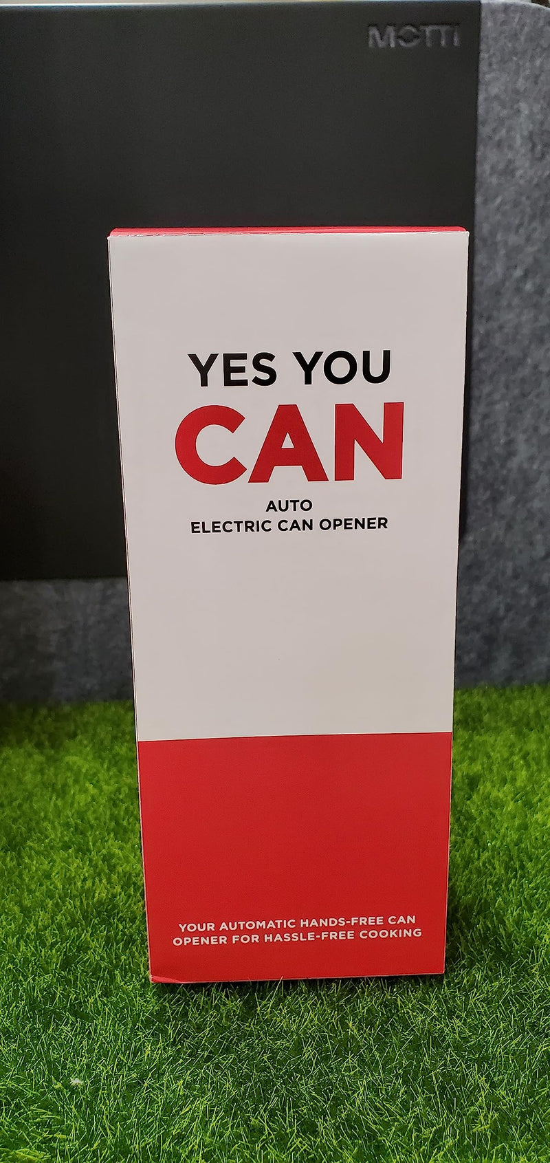 Kitchen Mama Auto Electric Can Opener: Open Your Cans with A Simple Push of Button - Automatic, Hands Free, Smooth Edge, Food-Safe, Battery Operated, YES YOU CAN (Red) Red - BeesActive Australia