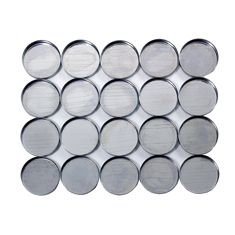 Round Empty Metal Pans for Makeup - 1" inch Diameter (20 pack) For Magnetic Palettes - BeesActive Australia