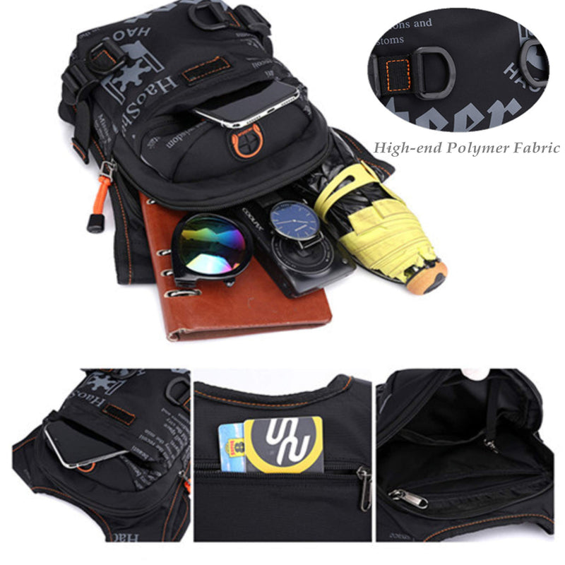 Waist Packs Waterproof Nylon Fanny Pack Multifunctional Belt Bag Bike Waist Bag for Men Women Black - BeesActive Australia