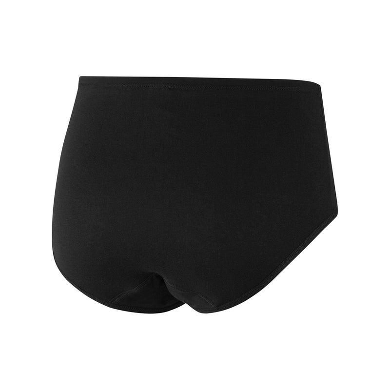 PROTECHDRY Washable Urinary Incontinence Cotton Maxi Pant Underwear with Front Absorbent Area (Black, L) Black L (Pack of 1) - BeesActive Australia