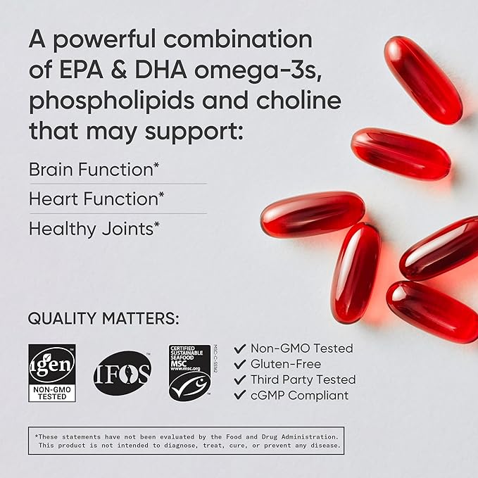 Sports Research, Antarctic Krill Oil with Astaxanthin, 1,000 mg, 30 Softgels - BeesActive Australia