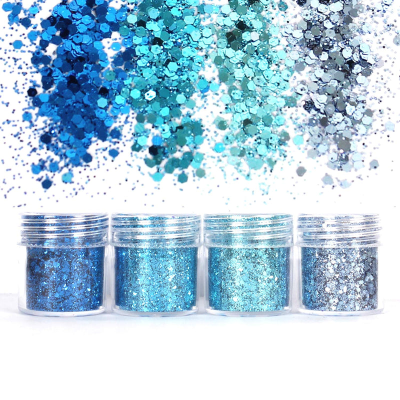 Unime Body Glitter 16 Colors Chunky Glitter for Body Face Hair Make Up Nail Art Mixed Color Glitter - BeesActive Australia