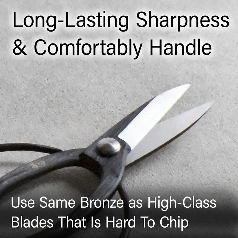 Japanese Suiryu Bonsai Scissors - Traditional Hasami Pruning Shears, Japanese Bonsai Garden Tools, Made in Japan (7.87inch) - BeesActive Australia