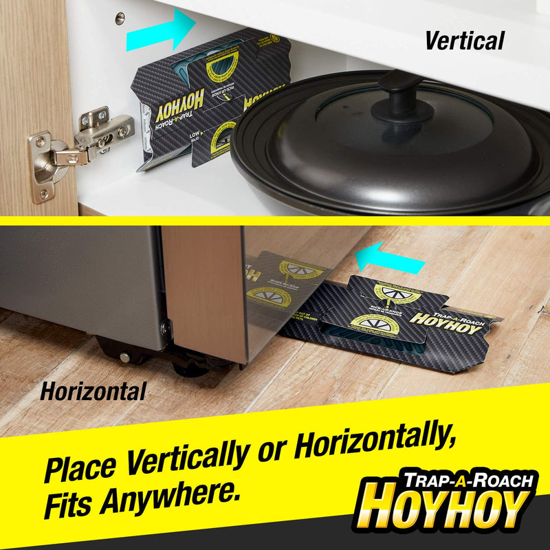 HOY HOY Trap A Roach - Bait Glue Traps, Great for Home with Kids & Pets Indoor, Sticky Pest Control Trap, Roach Killer, Made in Japan 5 Traps 1 - BeesActive Australia