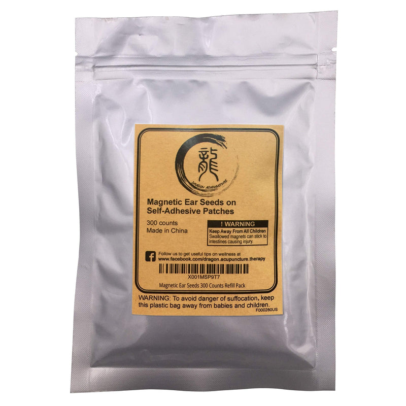 Dragon Acupuncture Magnetic Acupressure Ear Beads Pellets Seeds 300 Counts Refill Pack 300 Magnetic Refill - BeesActive Australia
