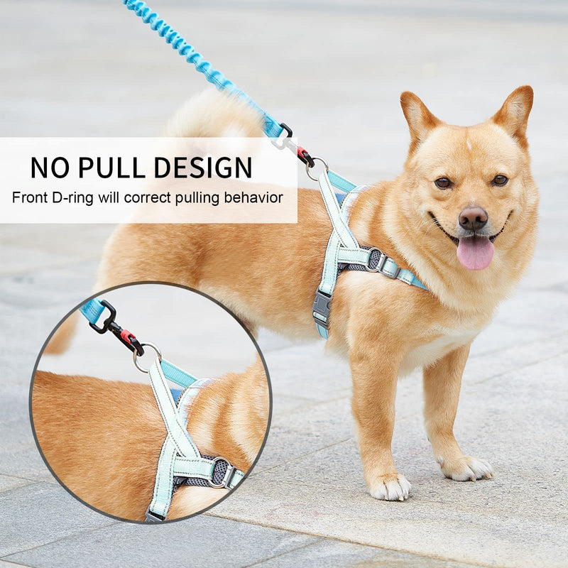 No Pull Dog Harness Adjustable Reflective Breathable Vest Harness Puppy Vest Step-in Dog Vest Soft Mesh Padded Pet Harness with Easy Control Handle for Small to Medium Dogs Yellow XS - BeesActive Australia