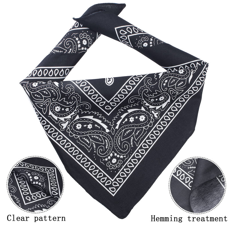 Yewong Pet Cowboy Costume Accessories Dog Cat Cow Print Cowboy Hat Bandana Scarf Western Cowboy Party Supplier for Puppy Kitten Set B - BeesActive Australia