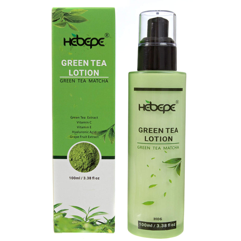 Hebepe Green Tea Matcha Body Lotion, with Hyaluronic Acid, Vitamin C, Vitamin E, Marsh Mallow, and Grapefruit Extract, Refreshing, Moisturizing, Nourishing, and Lasting Hydration, 100ml - BeesActive Australia