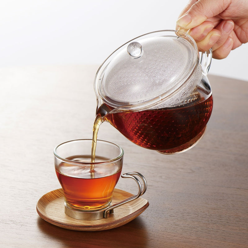 Akebono Sangyo TW-3717 Lightweight and Unbreakable Teapot, 16.2 fl oz (480 ml), Tritan Resin, Clear Teapot, L Size, Made in Japan 2人分 480ml - BeesActive Australia