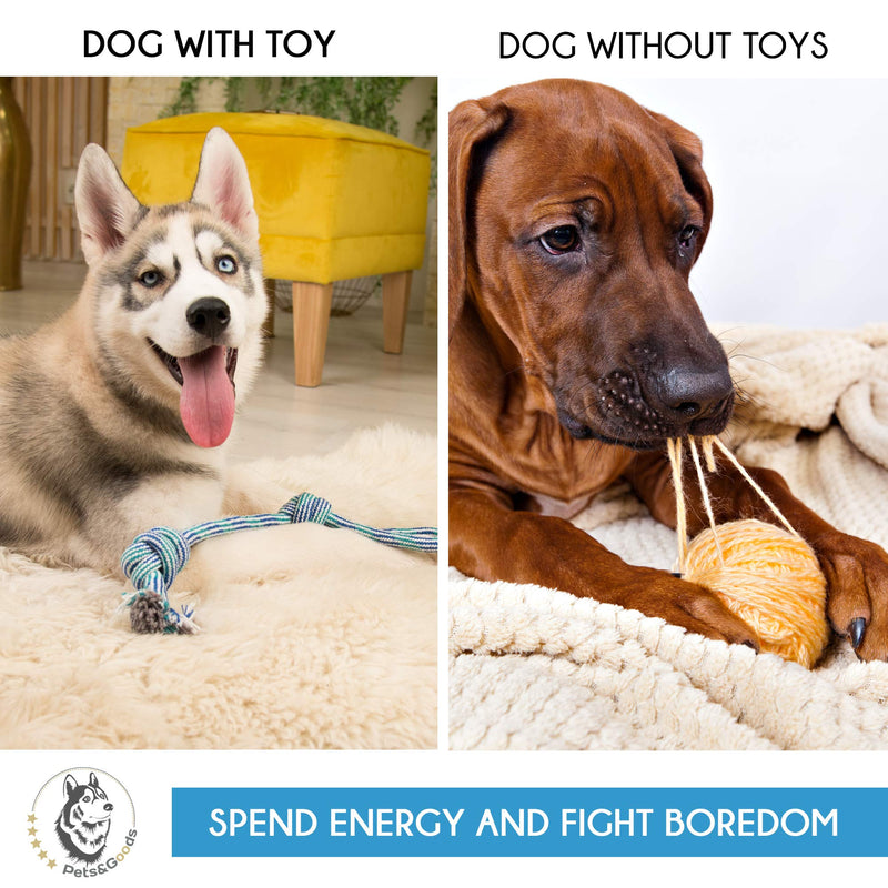 Dog Toys - Puppy Chew Toys - Rope Toys for Small Dogs - Safe Puppy Teething Toys - Small Dog Chew Toys Set - Teething Puppy Toys - Dog Rope Toys - Dog Toys Pack of 9 - Washable Cotton Rope Dog Toy - BeesActive Australia