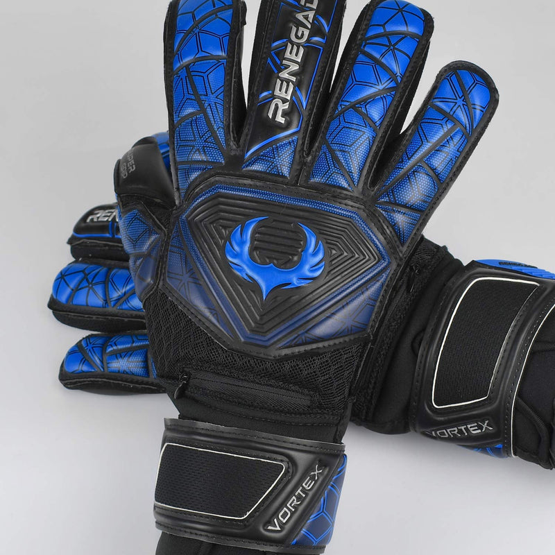 Renegade GK Vortex Goalie Gloves with Microbe-Guard (Sizes 6-11, 3 Styles, Level 3) 3.5+3mm Hyper Grip & Super Mesh | Excellent All-Around Goalkeeper Glove | Based in The USA Shadow - Negative Cut 7 - BeesActive Australia