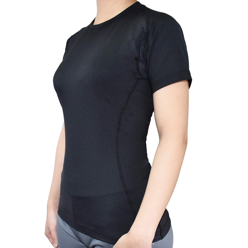 Vital Salveo-Germanium Women Compression Short Sleeve T-Shirts Cool Dry for Athletic Sports wear Medium - BeesActive Australia