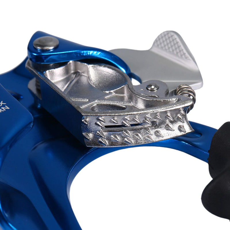 WILDKEN Climbing Hand Ascender Outdoor Mountaineering Tree Arborist Climbing Rappelling Equip Hand Ascender for 8-12MM Rope Left Right Hand Ascender Blue 2 - Right - BeesActive Australia