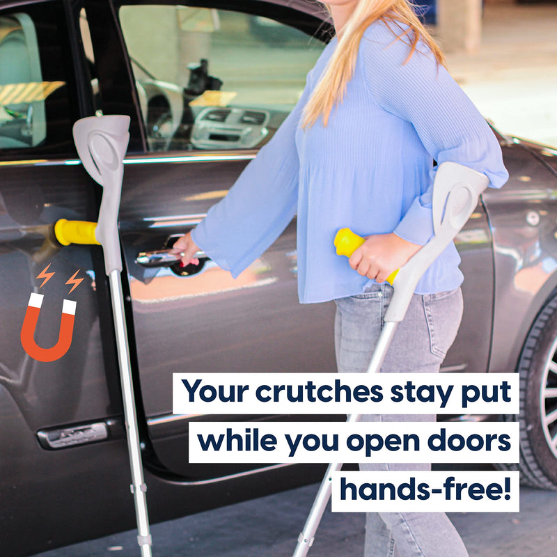 My Sleeve - Crutch Handle Covers (2 Pieces) with Gel Pads, Prevents Falling Crutches and Sore Hands. Comfy Crutch Grips. Turquoise - BeesActive Australia