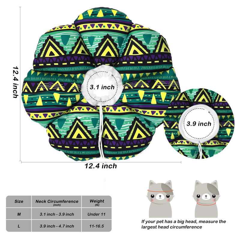 Cat Cone Comfy Recovery Collar: Alternative Cone for Cat Kitten to Stop Licking Waterproof Cute Protective Neck Cone After Surgery Neutering Large (11-16.5 lbs) - BeesActive Australia