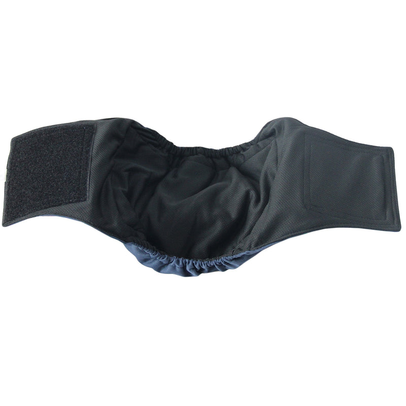 Paw Legend Washable Dog Belly Wrap Diapers for Male Dog (3 Pack) Small Army, Grey, Navy (Black Lining) - BeesActive Australia