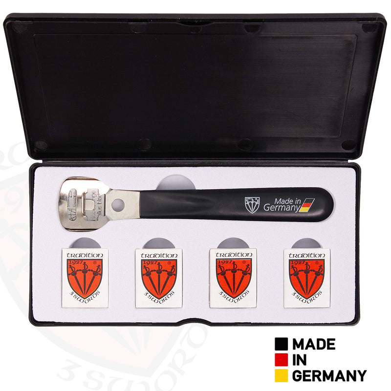 3 Swords Germany - Callus Remover Shaver Cutter Eliminator Razor with 40 Extra Sharp Refill Blades - Made in Solingen Germany - BeesActive Australia