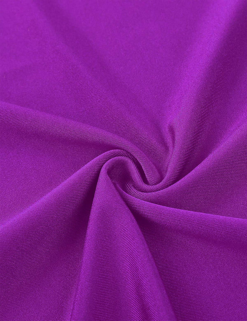 easyforever Unisex Kids Boys Girls 1Piece Solid Color Ballet Dance Leotard Stretchy Gymnastic Workout Jumpsuit Purple 8 - BeesActive Australia