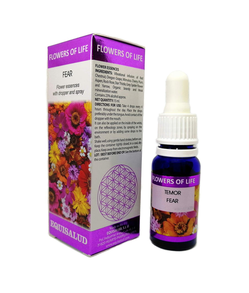 Flowers of Life - Fear - Certified Organic Natural Flower Remedy 15ml Dropper and Spray - BeesActive Australia