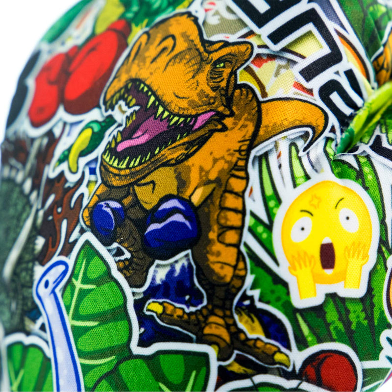 [AUSTRALIA] - Sanabul Sticker Bomb Kids Boxing Kickboxing Training Gloves 6 OZ DINO JUNGLE 