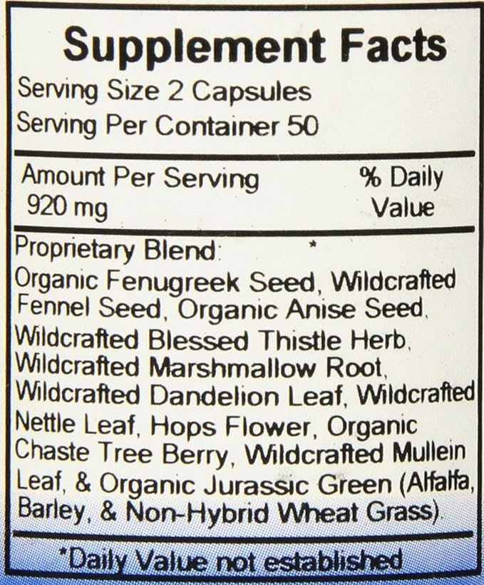 Lactation Formula, 100 caps by Dr. Christophers Formulas - BeesActive Australia