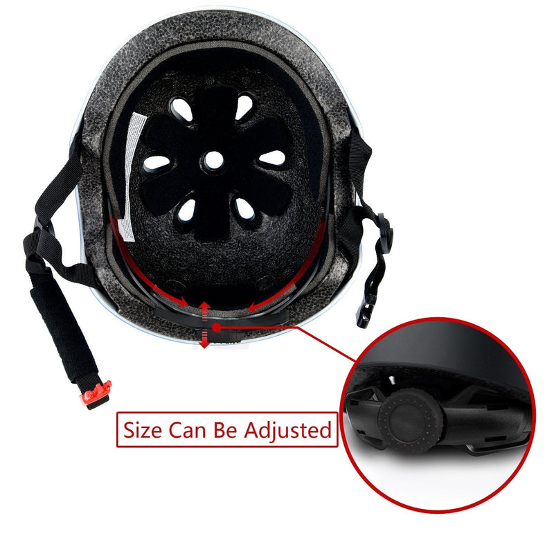 Skateboard Bike Helmet CPSC Certified Lightweight Adjustable, Multi-Sport for Bicycle Cycling Skate Scooter, 3 Sizes Matte Aqua Small: 48-54 cm / 18.9"-21.3" - BeesActive Australia