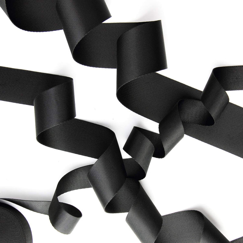 KINMINGZHU 1.5 Inch Wide 10 Yards Black Nylon Heavy Duty Webbing Strap，Polypropylene Heavy Straps for Bags, Hammocks, Outdoor Climbing and DIY Making Luggage Strap, Pet Collar, Backpack Repairing - BeesActive Australia
