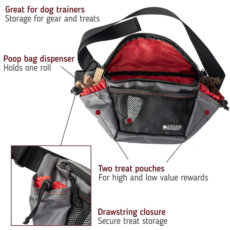 Leashboss PackUp Pouch and Trainer Pack - Dog Walking and Training Fanny Packs with Poop Bag Dispensers - BeesActive Australia
