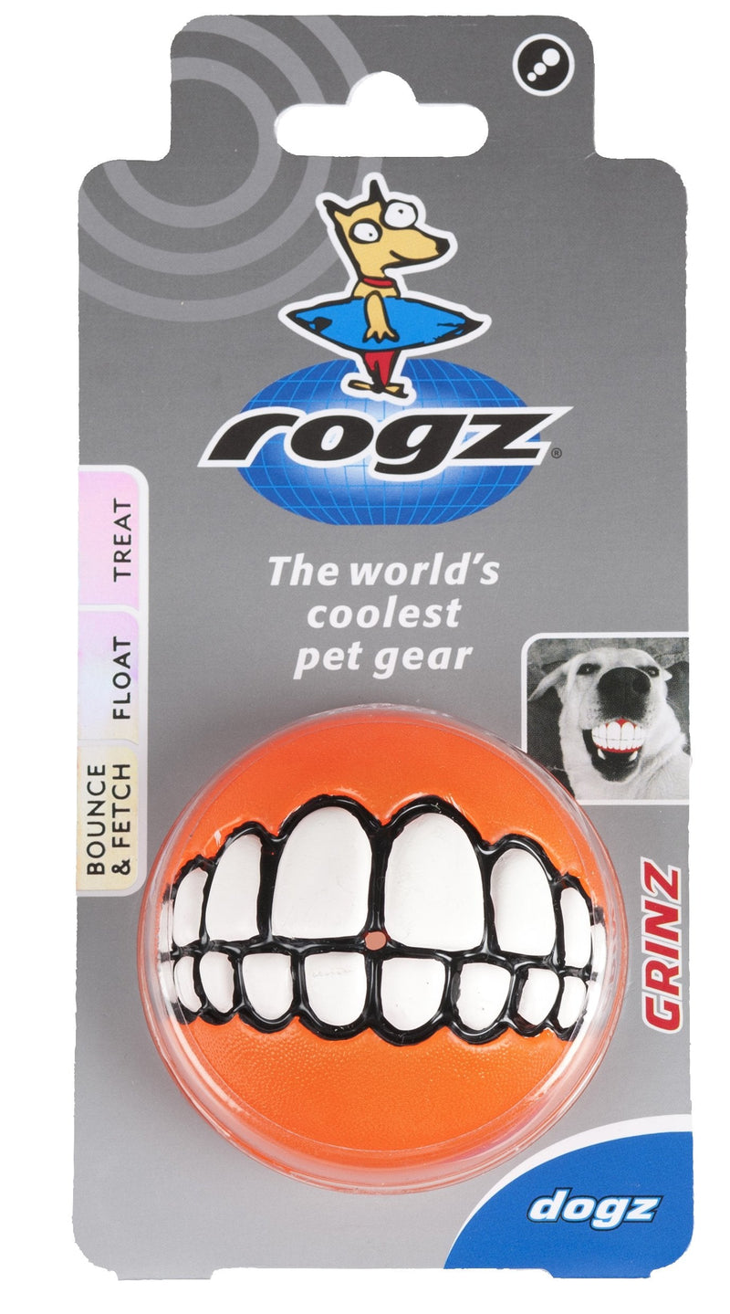 Rogz Grinz Dog Treat Ball Orange - BeesActive Australia