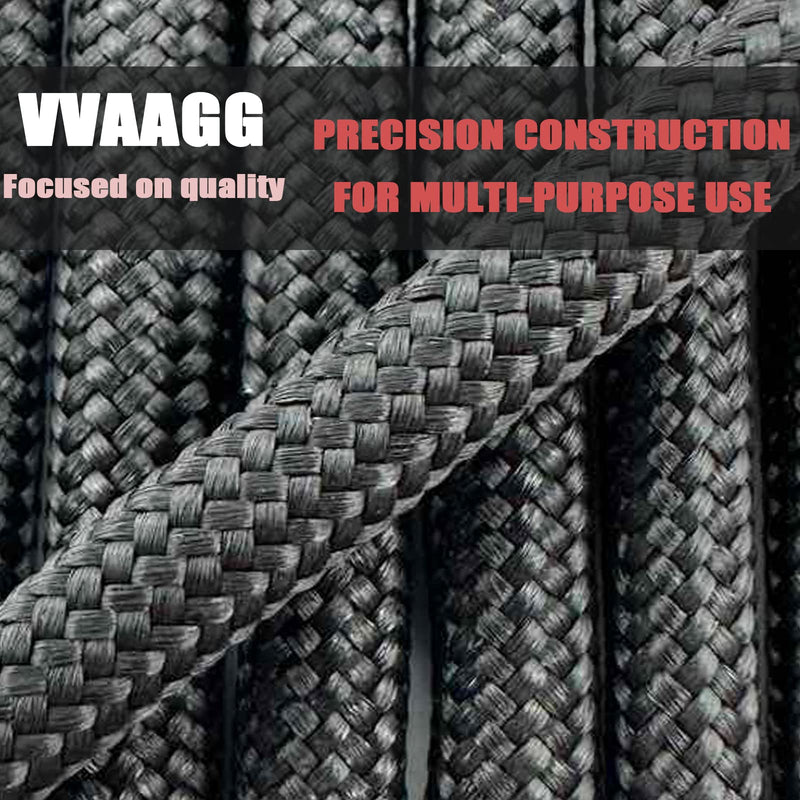 VVAAGG 550 Paracord 100FT, Heavy-Duty Parachute Cord, Outdoor Camping Gear Tent Rope Black - BeesActive Australia