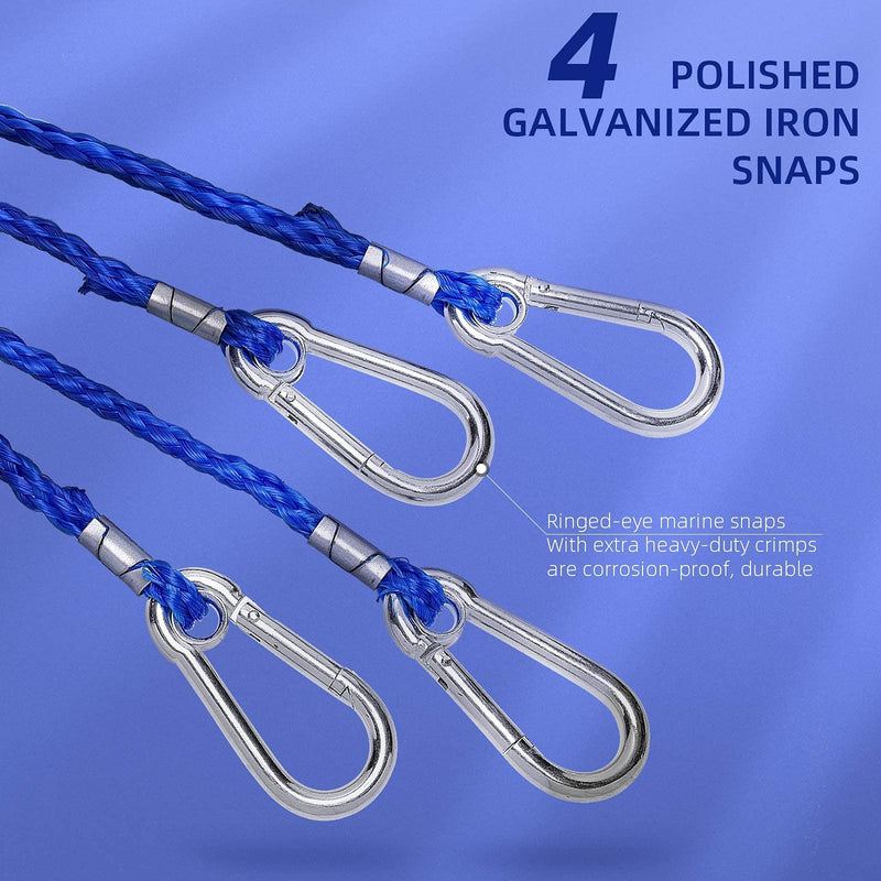 SF 4 Arm Crab Trap Harness with Heavy Duty Metal Hooks Blue & 5/16" Diameter Lead Core Rope - BeesActive Australia