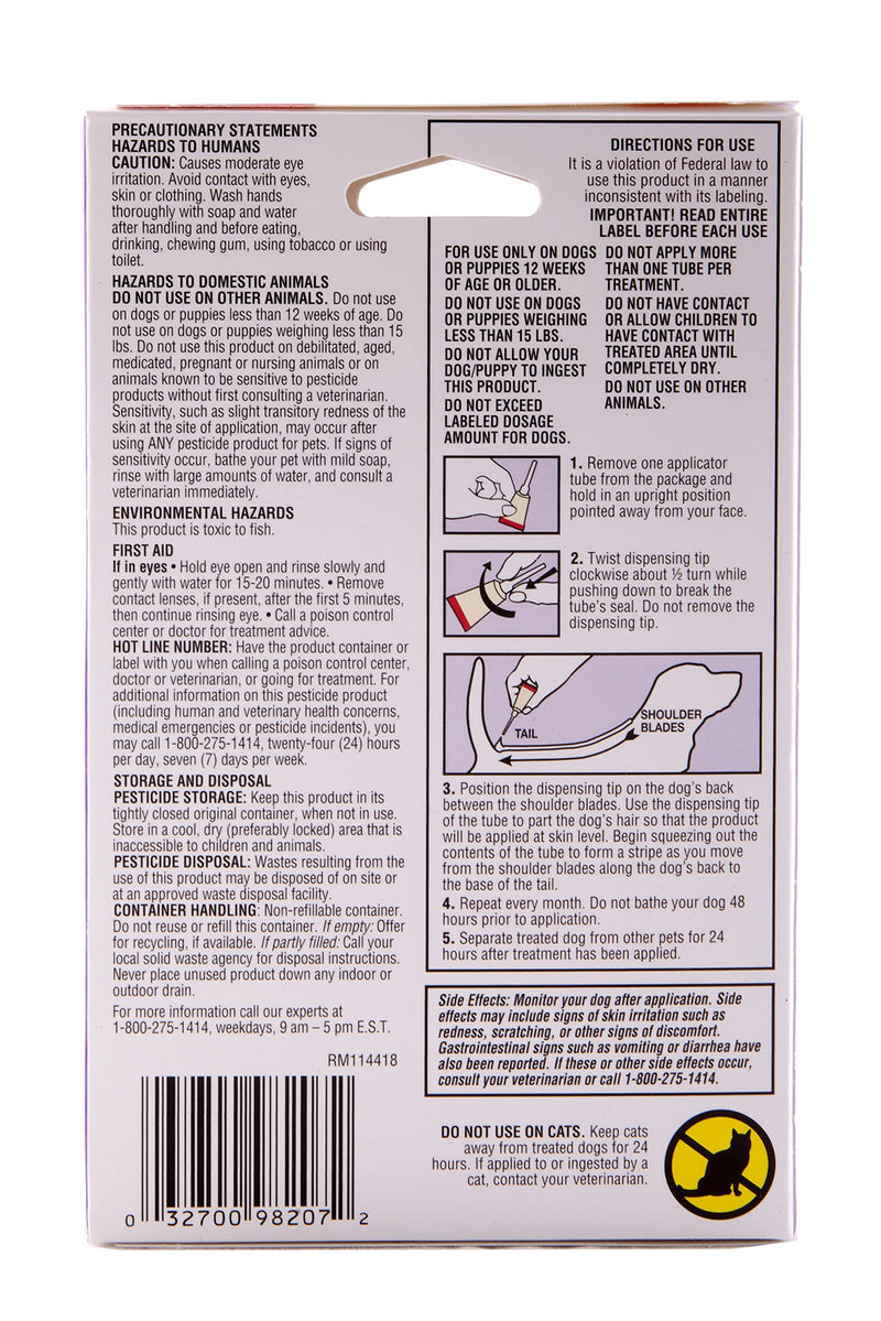 Hartz UltraGuard Plus Topical Flea & Tick Prevention for Dogs and Puppies - 15-30 lbs, 3 Monthly Treatments - BeesActive Australia