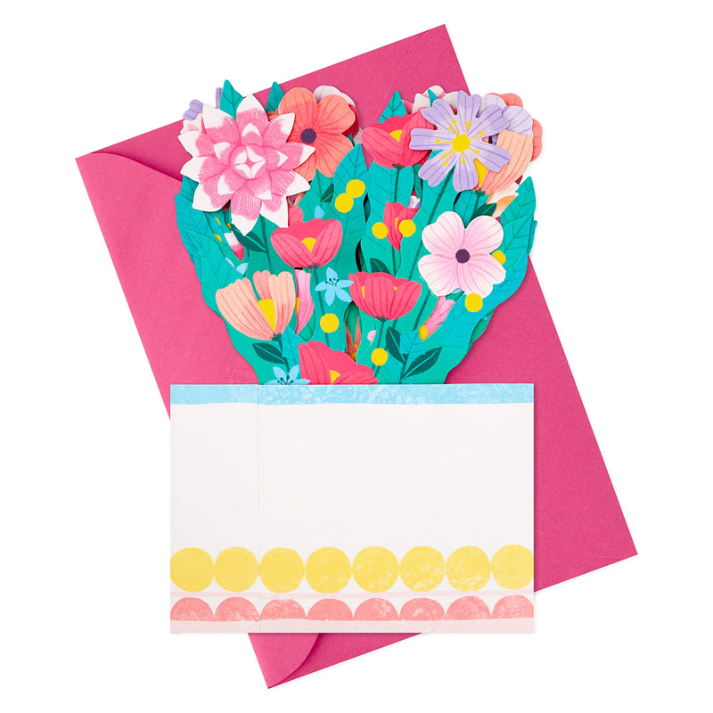Hallmark Paper Wonder All Occasion 3D Pop Up Card (Colorful Bouquet) (799RZW1125) - BeesActive Australia