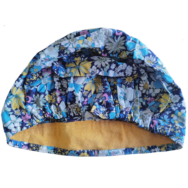 YAUOLIVE Caps Working Hat One Size Multi Color Blue Flower1021 - BeesActive Australia