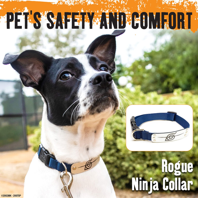Naruto Dog Collar for Large Dogs, Medium, XS/Small Puppy Collars - Parent Rogue - Black Large (18" - 26") - BeesActive Australia