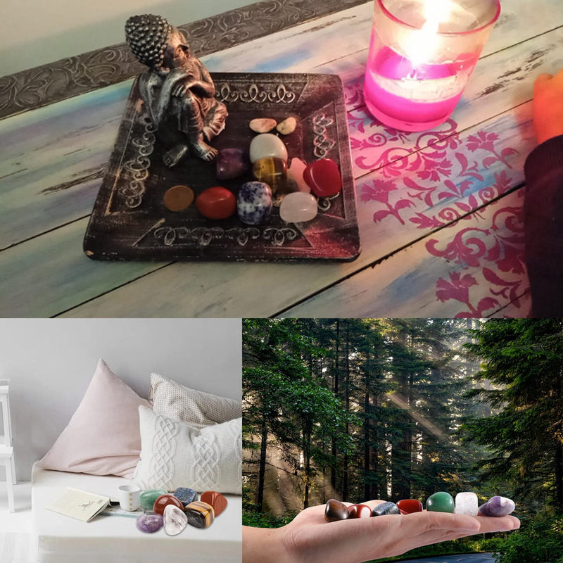 Chakra Healing Crystals Set Crystals for Beginners Natural Crystals and Gemstones Healing for Anxiety Relief Meditation Balancing Yoga Spiritual Awakening Positivity Gift (Healing Crystal Set) Healing Crystal Set - BeesActive Australia