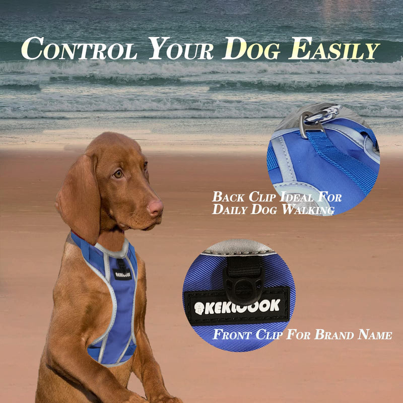 Puppy Vest Harness, Dog Outing Over Head Vest Pet Adjustable Ventilation Harness Reflective Breathable Mesh S - BeesActive Australia