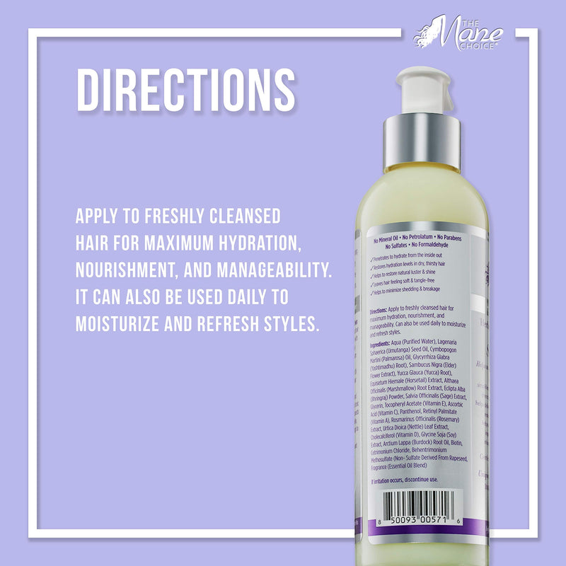The Mane Choice Heavenly Halo Herbal Hair Tonic & Soy Milk Deep Hydration Softening Milk 8oz (8oz) - BeesActive Australia