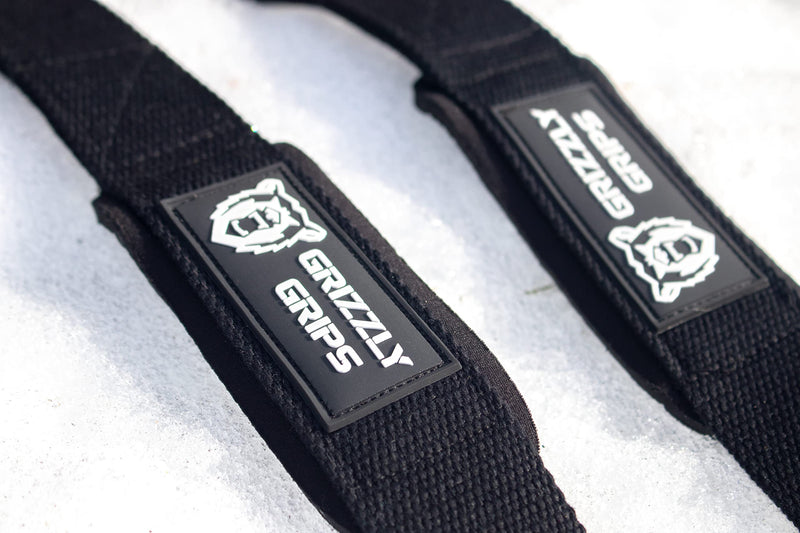 Grizzly Grips - Lifting Straps for Weightlifting, Bodybuilding, Powerlifting, Strength Training, and Deadlifts - Premium Neoprene Padded Cotton Straps - BeesActive Australia