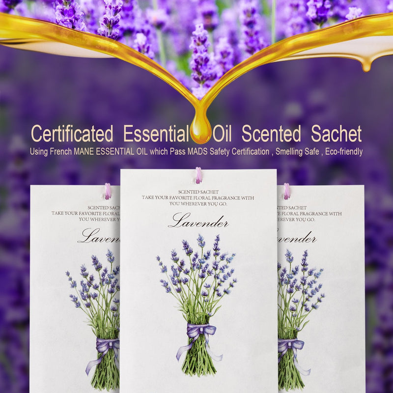 MYARO 12 Packs Lavender Scented Sachets Air Freshener for Drawer and Closet, Long-Lasting Sachets Bags Drawer deodorizers Fresh Scents, Home Fragrance Sachet for Lover - BeesActive Australia