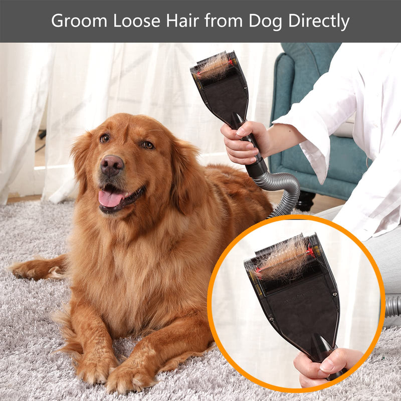 Defurry Pet Grooming Brush Hair Deshedding Tool for Dogs&Cats Professional Shedding Fur Remover Comb as Vacuum Cleaner Attachment Kit for Dyson V15 V12 V11 V10 V8 V7 V6 - BeesActive Australia